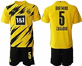 2020-21 Dortmund 5 ZAGADOU Home Soccer Jersey,baseball caps,new era cap wholesale,wholesale hats